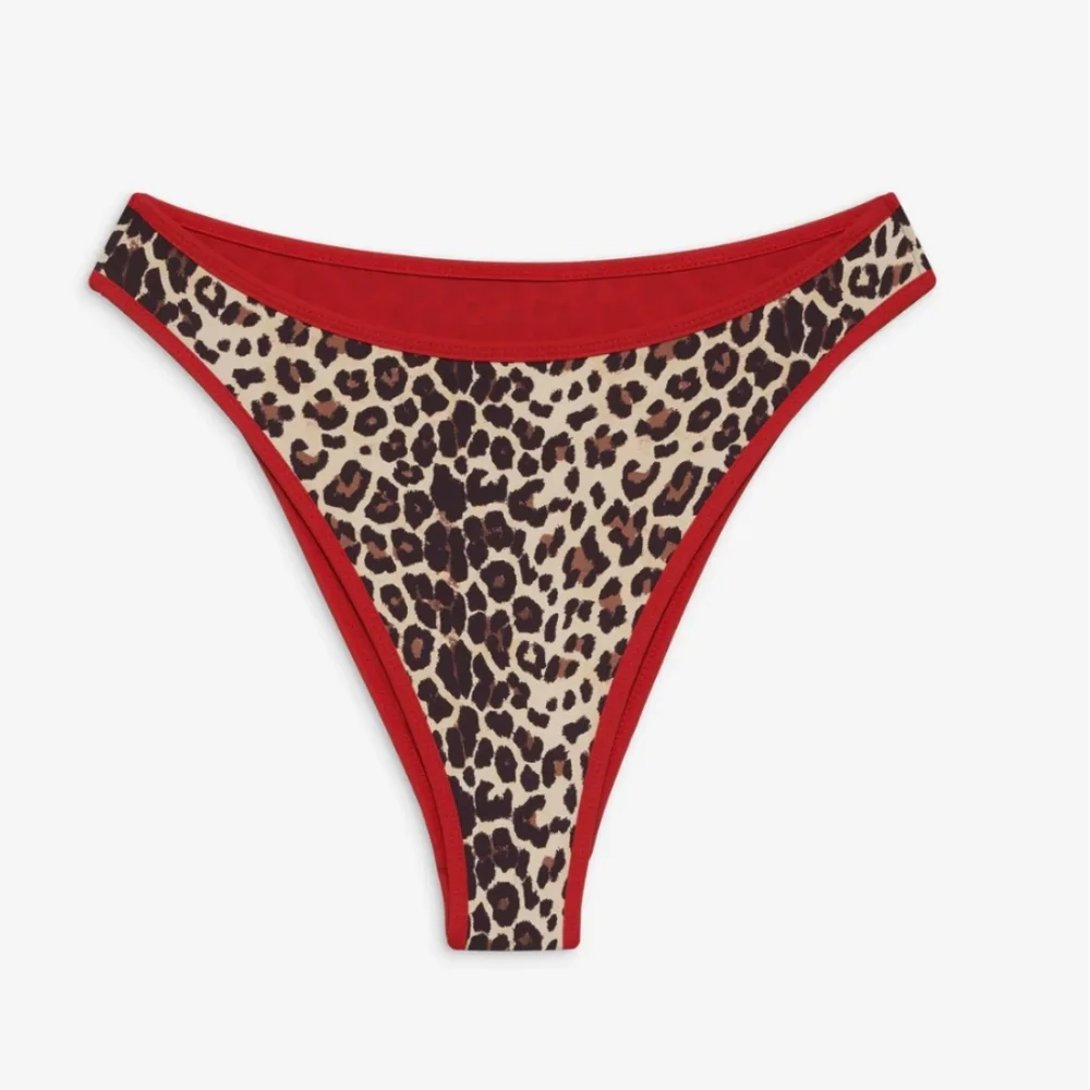 New!Frankie's Bikinis Beck High Waist  Cheetah‎ Print Bikini Bottom